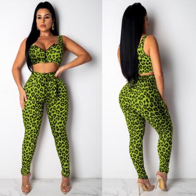 China Fashion Women Summer Snakeskin Snakeskin Bodycon Two Piece Set Two Piece Set Anti-Static Equipment for sale