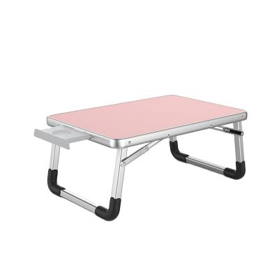 China Custom Fold Away Folding Folding Bed Laptop Desk Lap Portable Adjustable Aluminum Table for sale