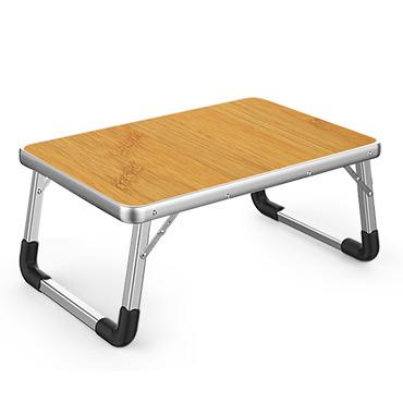 China Durable Material Bamboo Bed Tray Table for Eating Breakfast Tray for Bed Mini Picnic Table Portable Foldable for sale