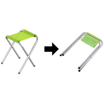 China Custom Logo Small Folding Metal Aluminum Outdoor Durable Canvas Material Camping Fishing Stool for sale