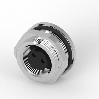 China Industry M9 2 PIN Front Lock Waterproof Connector for sale