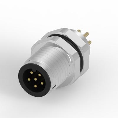 China Industry M9 6 PIN Front Lock Waterproof Connector for sale