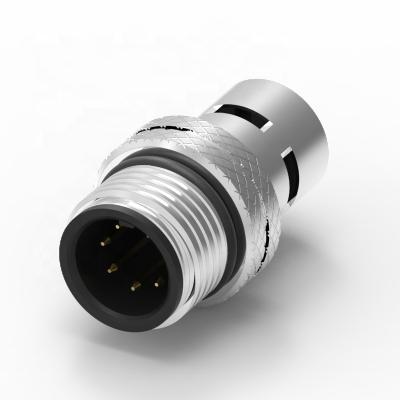 China Industry M12 Un-Coded 6 PIN Molded With Waterproof Cable Connector for sale