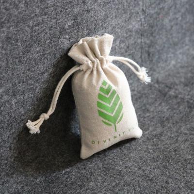 China Gift Eco-Friendly Promotional Cosmetic Hemp Drawstring Bag Small Bag Hemp With Natural Color for sale