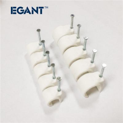 China interior & Telephone Wiring Outdoor Nordic Nail Wall Plastic Cable Clamps for sale