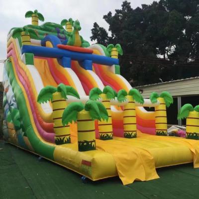 China Hot Sales PVC Zoo Theme Inflatable Dinosaur Slide With Good Price for sale