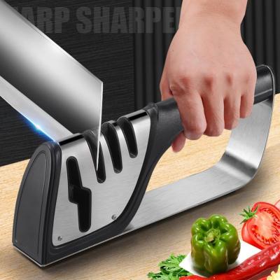 China Kitchen Knife Blade Sharpening Tools Working Sharp Knife Sharpener Multifunctional Electric Knife Sharpener for sale