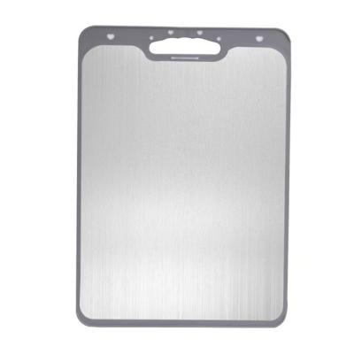 China Sustainable Multifunctional Cutting Board Stainless Steel Cutting Board With Stainless Steel Tray for sale