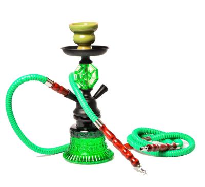 China New Design Good Quality Shisha Hookah Handmade Glass Hookah With Double Hose for sale