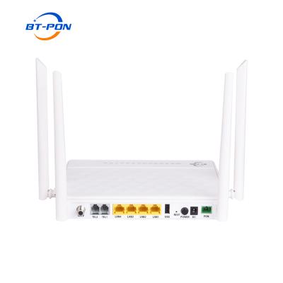 China FTTH OEM ftth modem fiber optic xpon Ontario 4GE VOIP 2.4G/5.8G WLAN 1USB CATV XPON EPON GPON ONU for sale