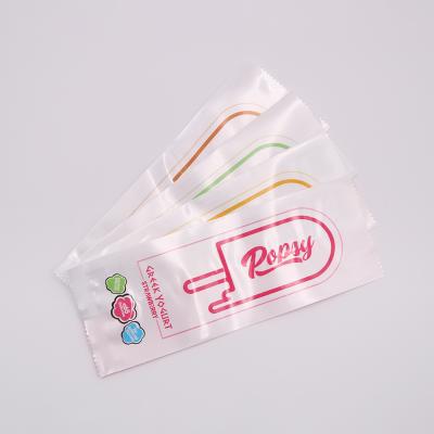 China Recycled Materials Custom Printed Plastic Ice Cream Tube Wrappers Ice Cream Stick Popsicle Packaging Bag for sale