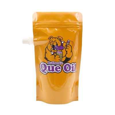 China Security Spout Pouch POS Zipper Oily Liquid Plastic Packaging Bag With Spout for sale