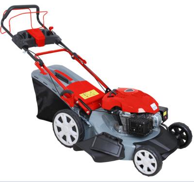 China 4-Stroke 2022 New Design 4-Stroke 22 Inch Wheel Universal Lawn Mower With Straw Box for sale