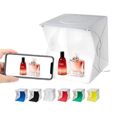 China Tent Up Cheapest In Stock Puluz 30cm Portable Photography Softbox Folding Photo Studio Light Box With 5 Color Backdrops for sale