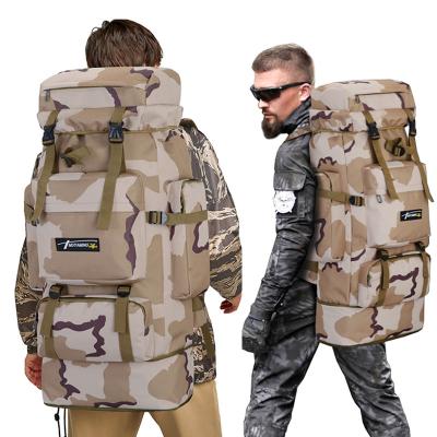 China High Quality 85L Multi-pocket Big Large Army Hiking Mountaineering Travel Outdoor Tactical Bag Military Backpack for sale