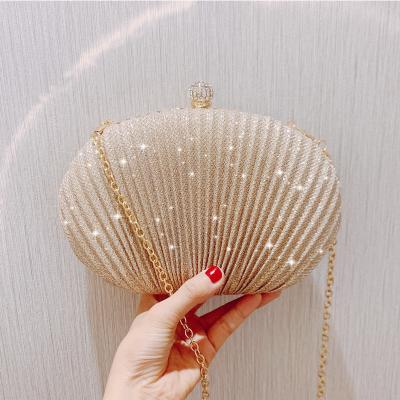 China Luxury Oval Female Purse Bolsa Mujer Chain Shoulder Bag Wedding Clutch Bag Women Shape Evening Party Clutch Bag Banquet Chain Purse for sale