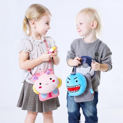 China 2021 new trend unisex children baby unisex cartoon plush cross body phone school shoulder outdoor side bags for boys girls satchels for sale