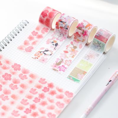 China Waterproof Custom Featured Decorative Japanese Paper Die Cut Washi Stamp Tape for sale