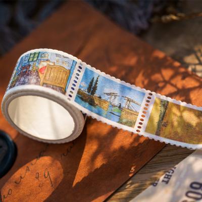 China Waterproof Custom Gold Foil Decoration Custom Decoration Printing Roll Stamp Japanese Cute Washi Paper Tape for sale