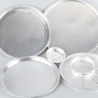 China Factory direct sales food use paper lid PT23T0214 small round disposable food use aluminum foil container for sale