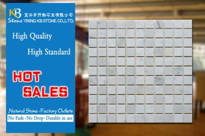 China External Decorative White Carrara Marble Square Polished For Pool for sale