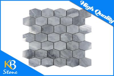 China Bardiglio Gray Mesh Mounted Bathroom Wall Tiles Marble Mosaic Board Home Decoration for sale