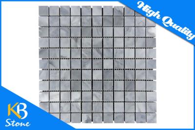 China Polished Italy Grey Square Mosaic Wall Tiles Internal / External Marble Decorative Wall Tile for sale