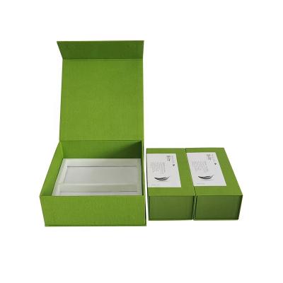 China Recyclable Luxury Custom Rigid Cardboard Paper For Tea Flip Magnetic Gift Box for sale