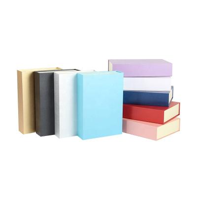 China Wholesale Custom Recyclable Paperboard Recyclable Fancy Flip Color Book Shaped Magnetic Gift Box for sale