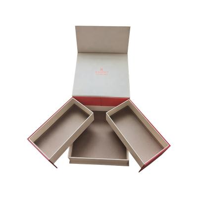 China Wholesale Custom Recyclable Logo Premium Luxury Cardboard Paper Box Magnetic Packaging Gift Box With Color Ribbon for sale