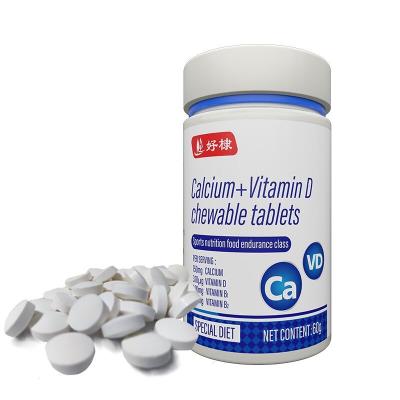 China Supplement Minerals Improve Bone Density Private Label Mineral Sports Supplements Calcium+vitamin D Chewable Tablets for sale