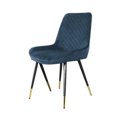 China CHROME GOITALIA #61507 LEGS Dining Chair with Back Armrests Hotel Blue Velvet High Classic Danish Home Furniture High DINING CHAIR for sale