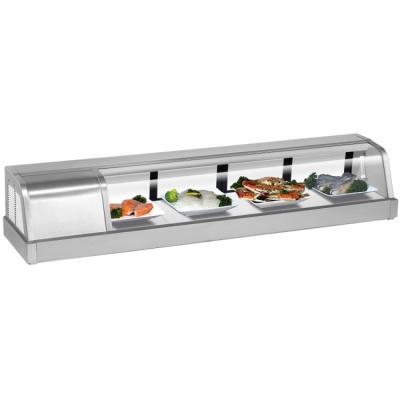 China Single-temperature Hot Sale Yoshimasa Design Table Top Refrigerated Sushi Showcase for sale