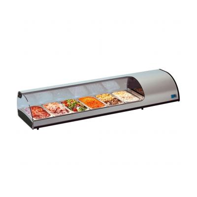 China Interesting Design Single-temperature Counter Top Refrigerated Sushi Display Showcase for sale