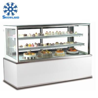 China Hot Sale Single-temperature Cake Display Cabinet Commercial Glass Cold Refrigeration Equipment for sale