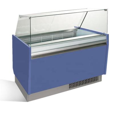 China Snowland Single-Temperature Refrigerated Ice Cream Display Cabinet With 10 Pans for sale