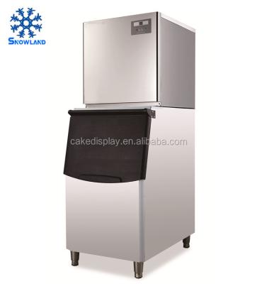 China Stainless / Plastic Door 320Kg /24h Commercial Industrial Cube Ice Machine Price In Hotel for sale