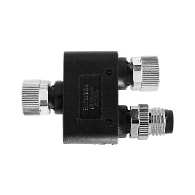 China FKM circular connector M8 Y-splitter, Female-Male-Female for sale