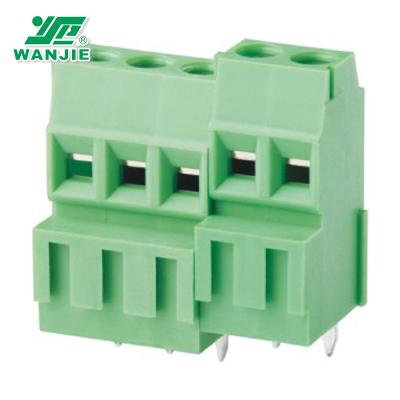 China PA66 Wanjie Terminal Block / PCB / Screw Terminal Block for sale