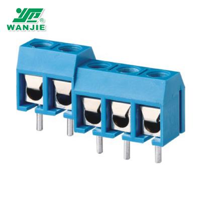 China PA66 WANJIE PCB Screw Terminal Block (WJ301-5.0/10.0mm) for sale