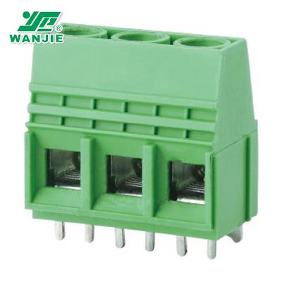 China PA66 Wanjie Terminal Block / PCB / Screw Terminal Block (WJ116VW-10.16mm) for sale