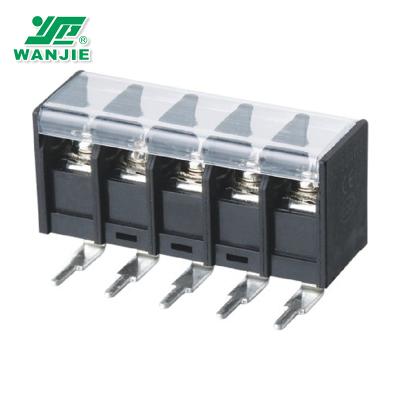 China PA66 Wanjie Plastic Terminal Block / PCB / Barrier Terminal Block for sale