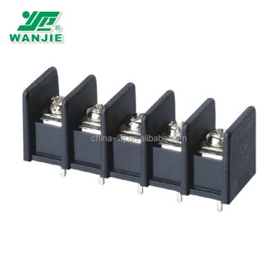 China PA66plastic Wanjie terminal block / barrier PCB / terminal block for sale