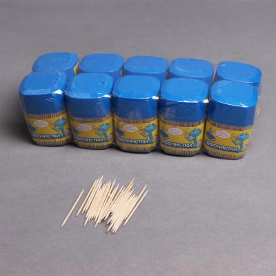 China Disposable Plastic Porcelain Tube Wooden Toothpick Holder for sale