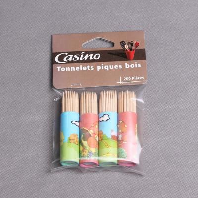 China Disposable Hot Selling Custom Food Picks Paper Toothpick Holders for sale