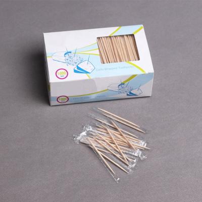 China Disposable 1000 Pieces Packaging Cello Wrapped Toothpick for sale