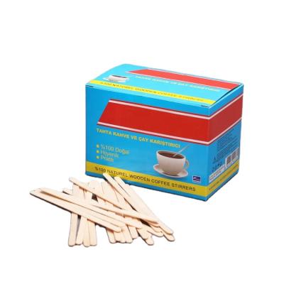 China Low Price Disposable Wooden Stirrer Stick Stocked Mixing Stir for sale