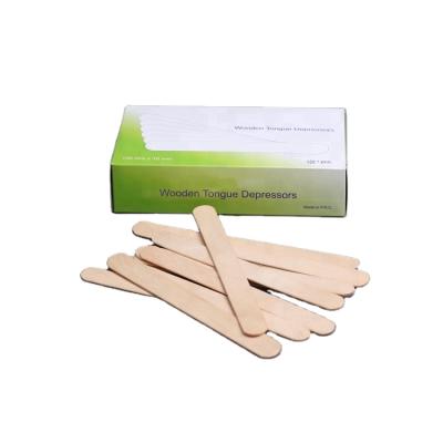 China Birch wood non-sterile wooden spatula/medical wooden spatula/cosmetic spatula for sale