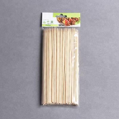 China Customized Size Wooden Barbecue Round Bamboo Sticks for sale