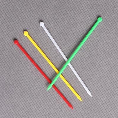 China 2021 disposable hot different color plastic stick/plastic fork for party/plastic swords stick for sale